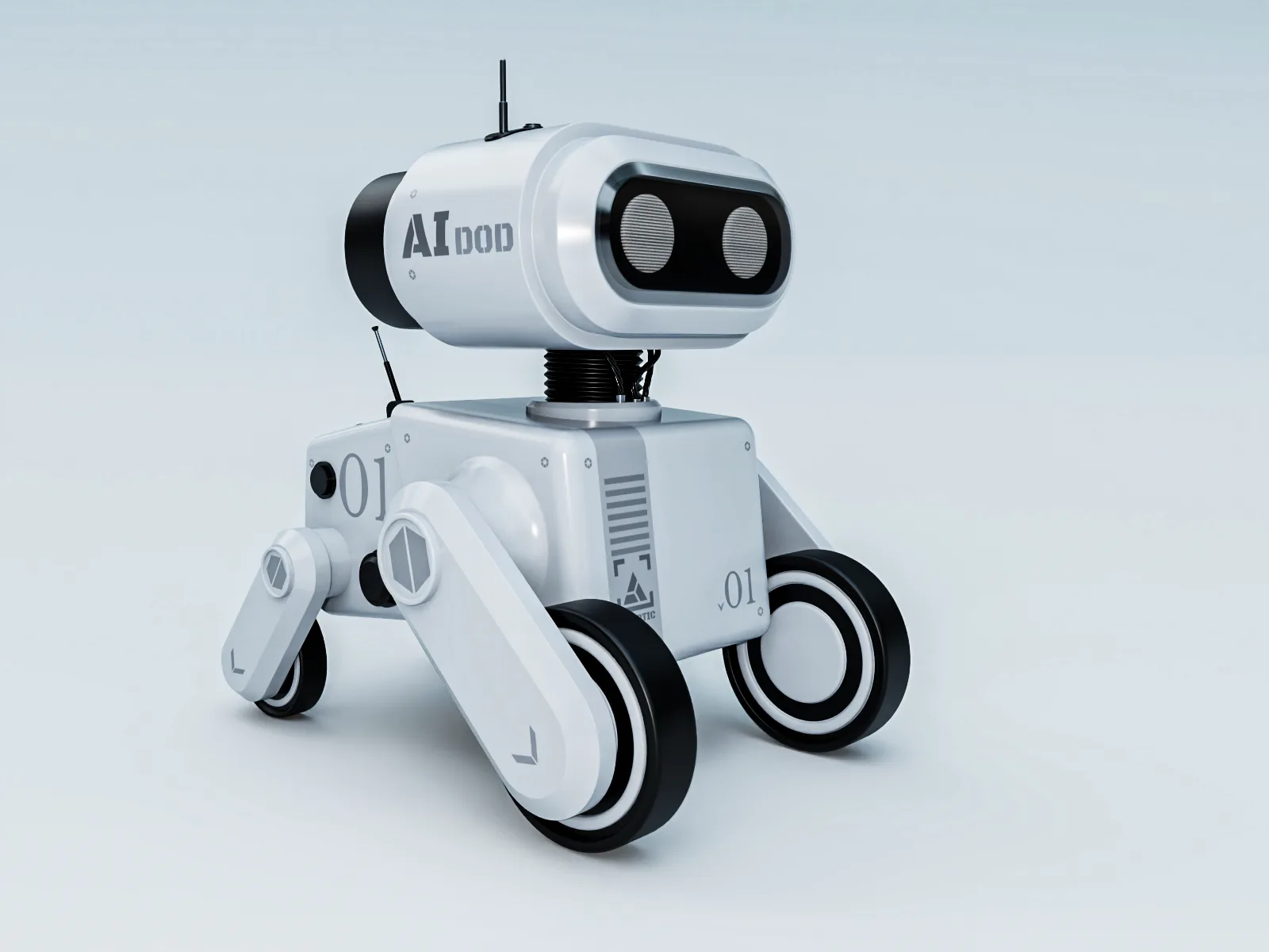 AI Dog Robot 3D Model