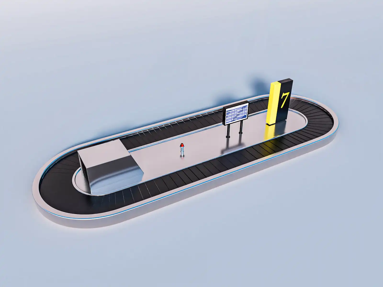 Airport Luggauge Carousel 3D Model