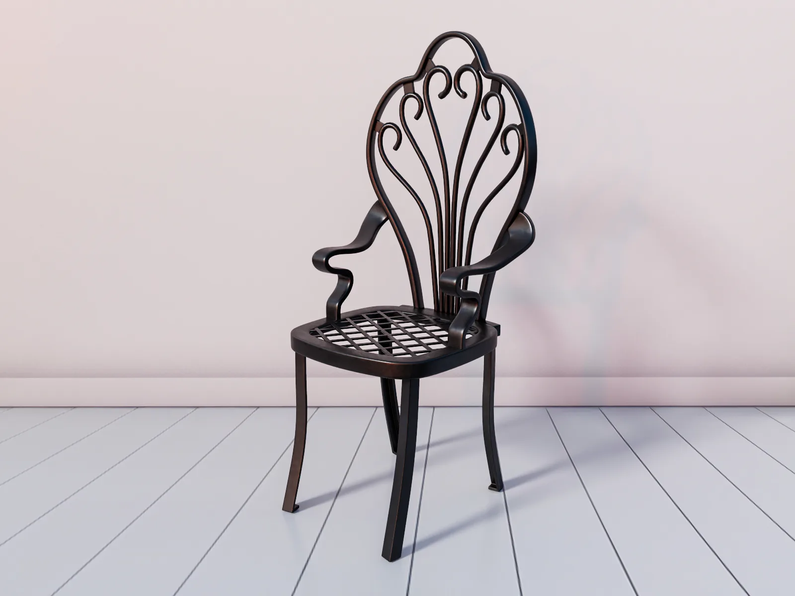 Antique Garden Chair 3D Model