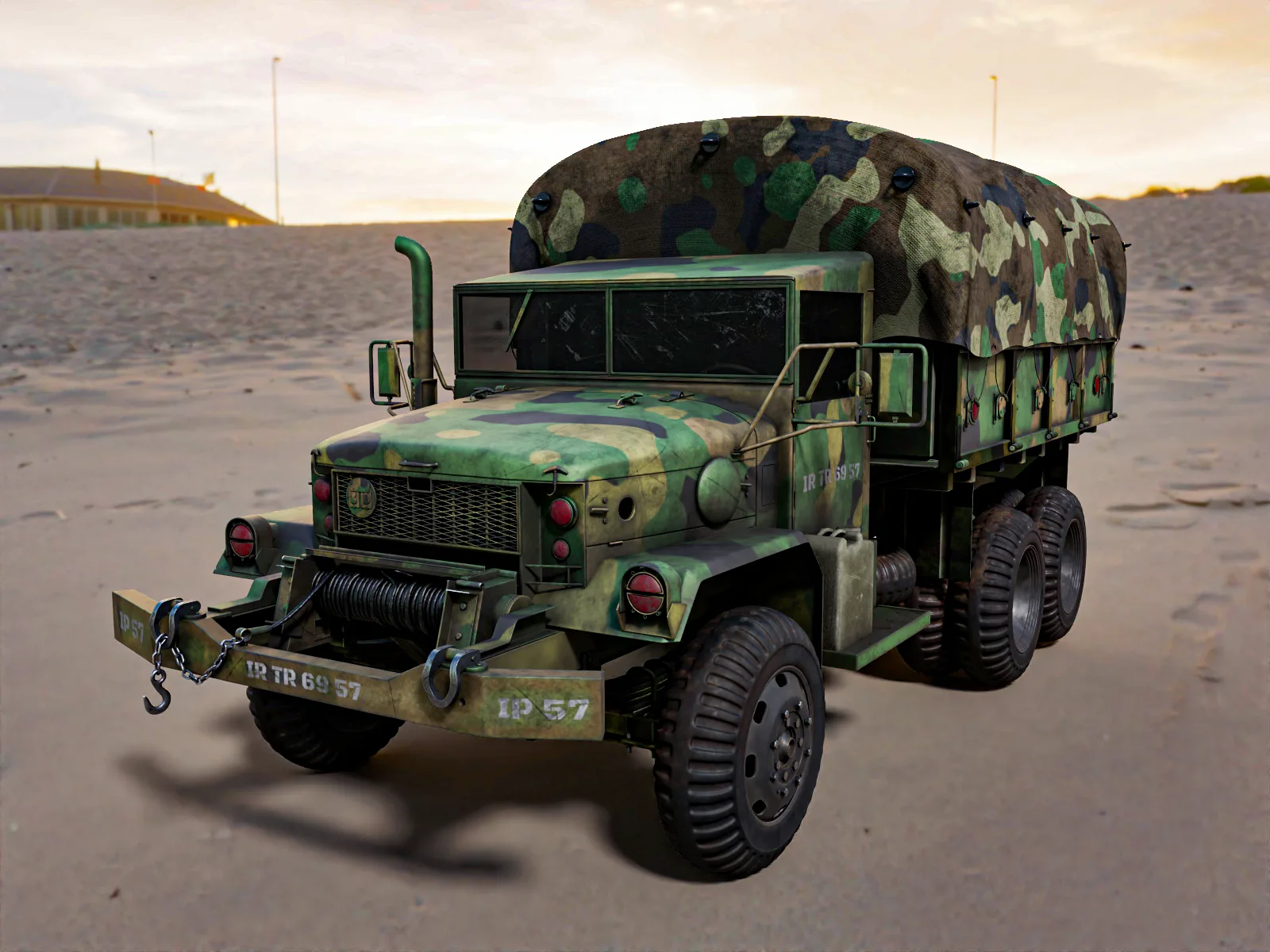 Army Truck 3D Model