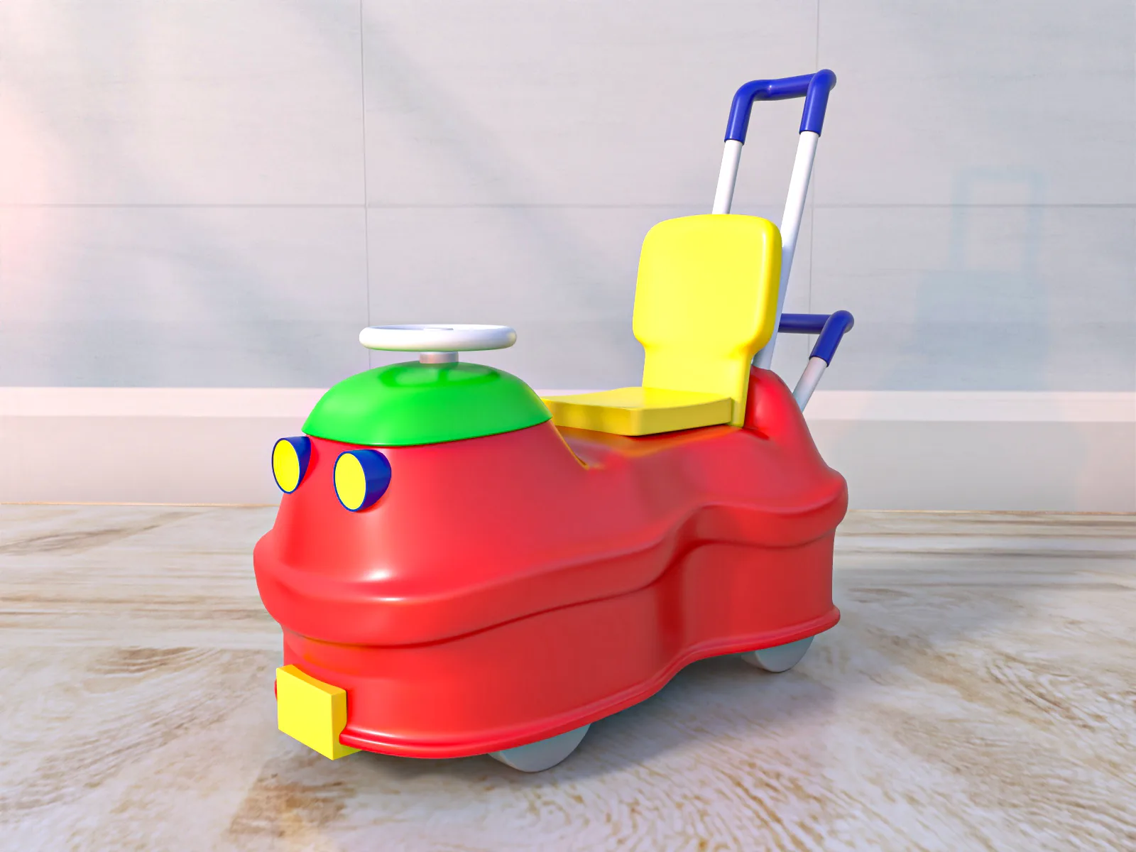 Baby Potty Seat Car 3D Model