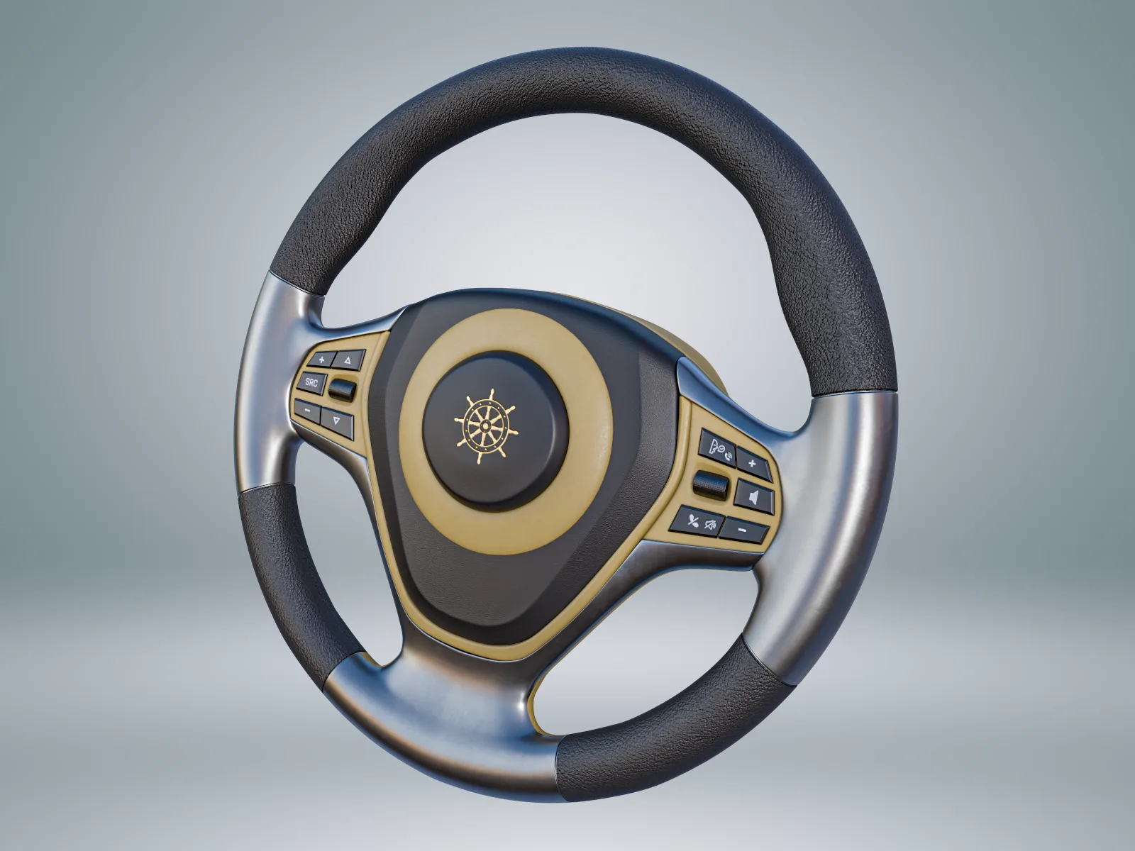 Car Steering Wheel 3D Model