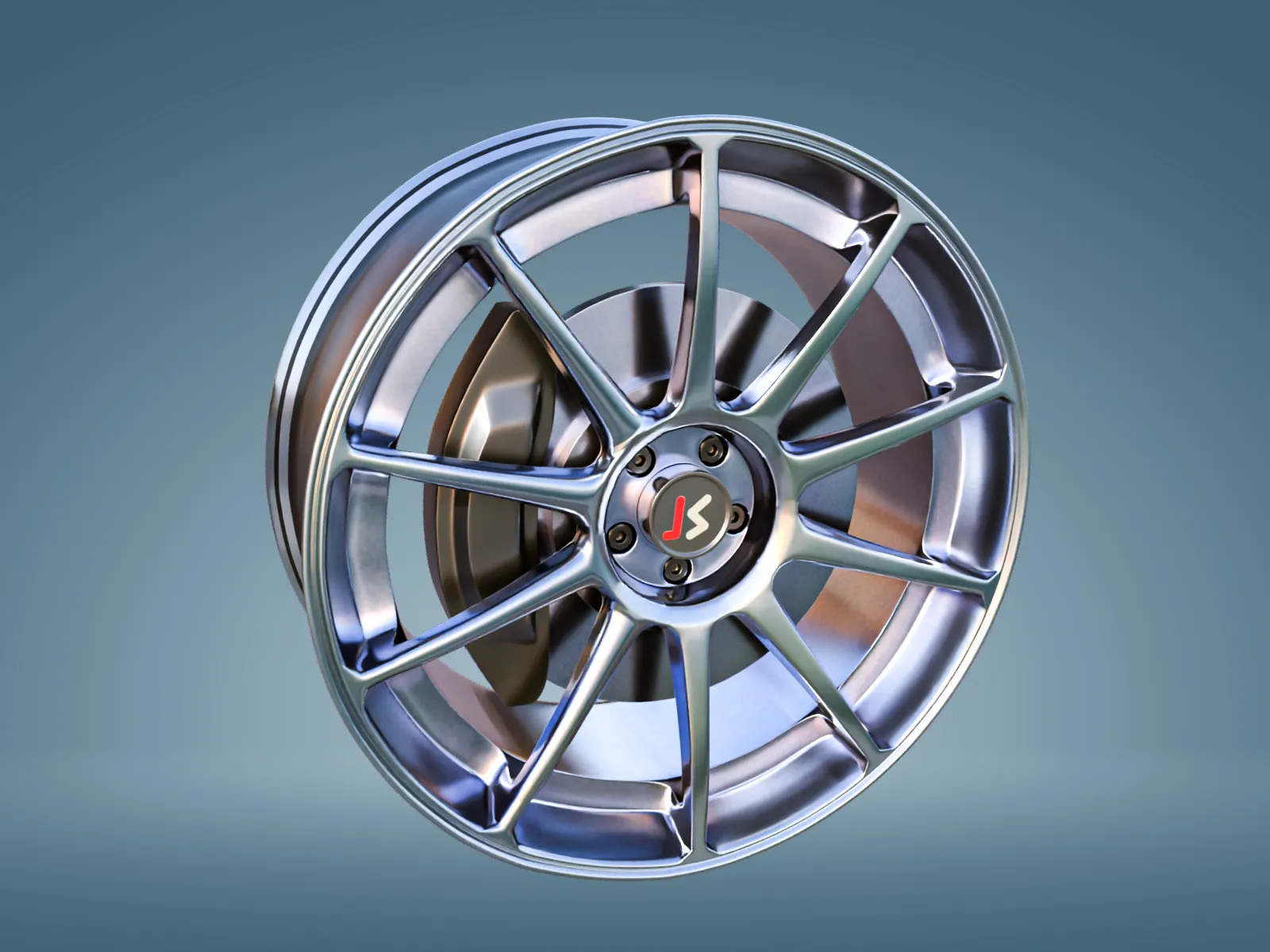 Car Wheel Rim 3D Model