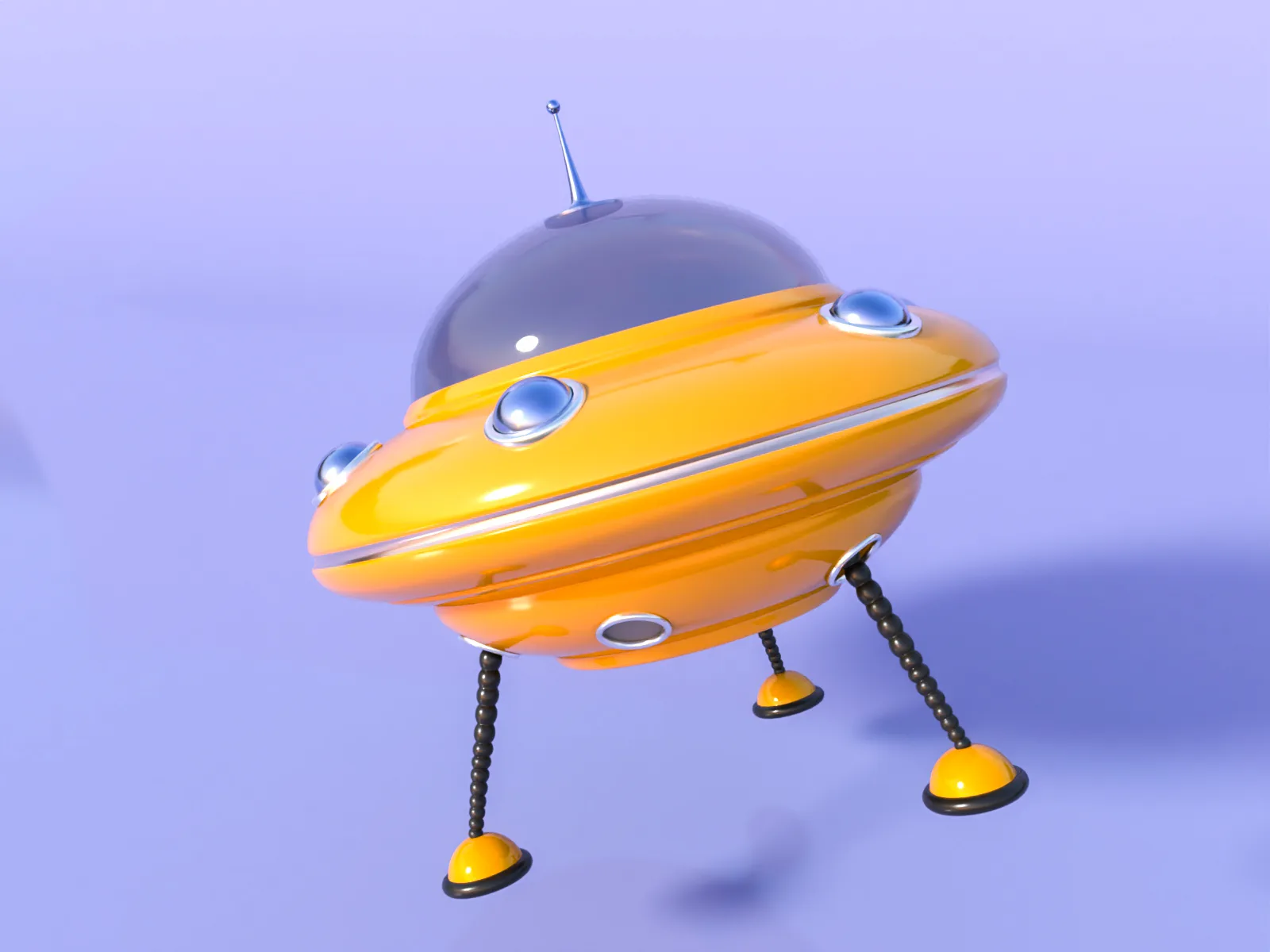 Cartoon Flying Saucer