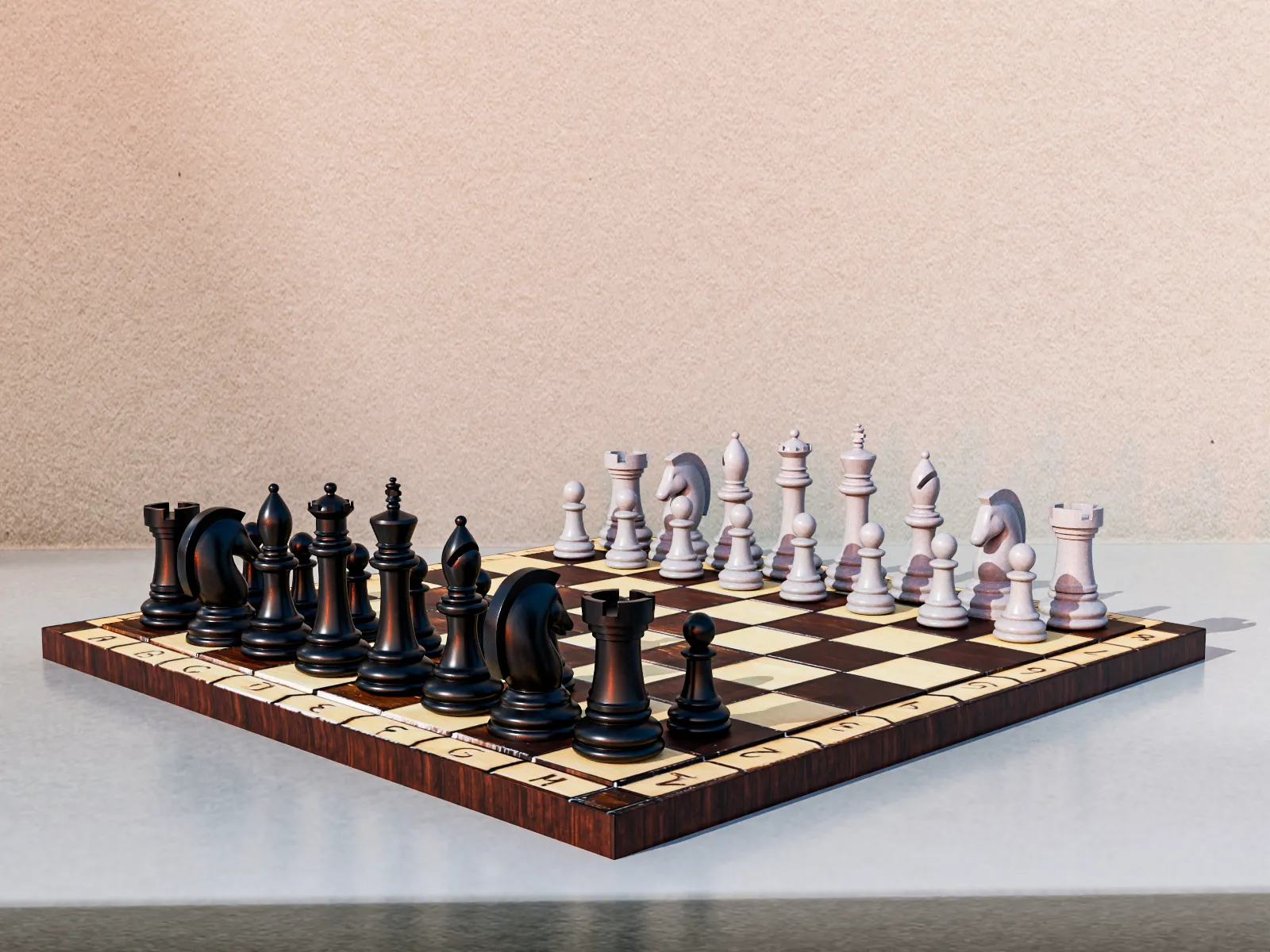 Chess Board 3D Model