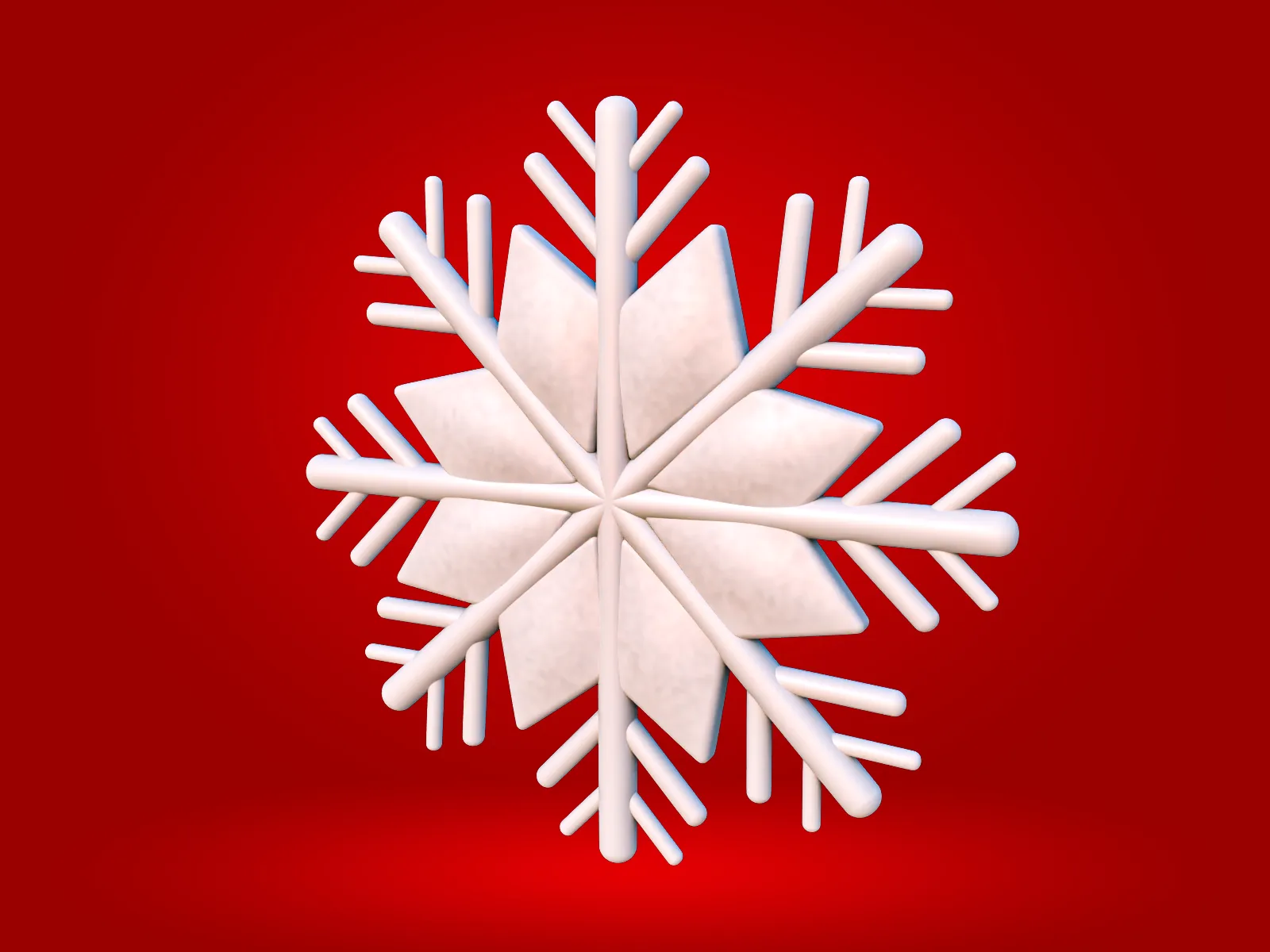 Christmas Snow Flake 3D Model