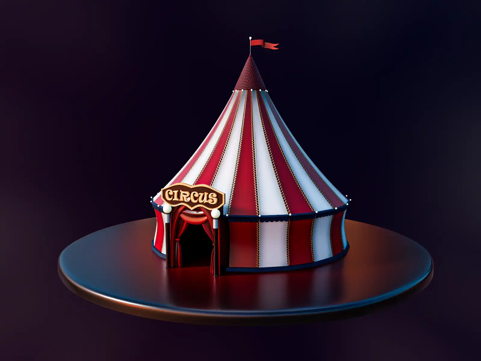 Circus Tent 3D Model