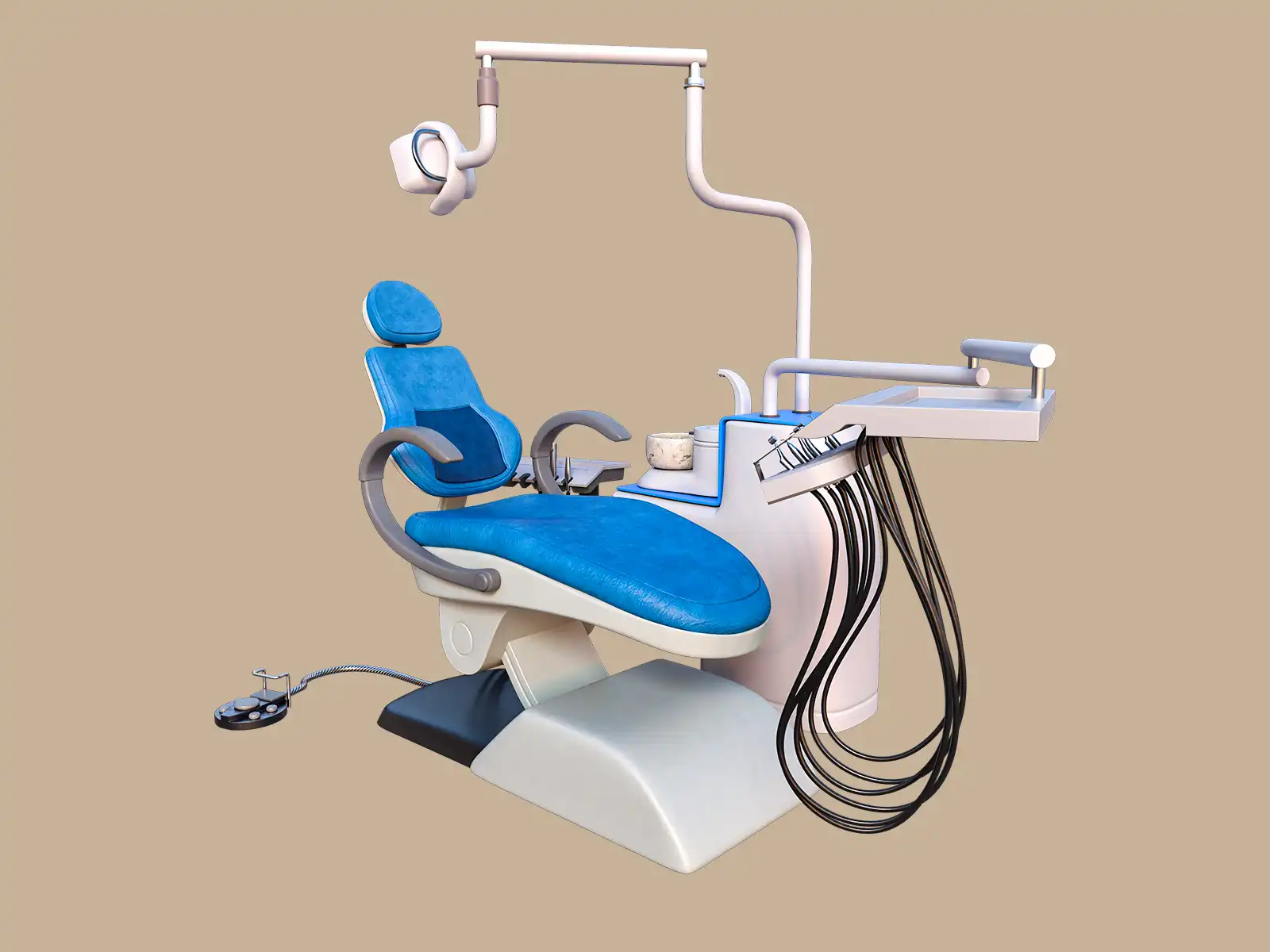 Dental Operating Unit 3D Model | GLB, Maya, OBJ, FBX, GLTF Download