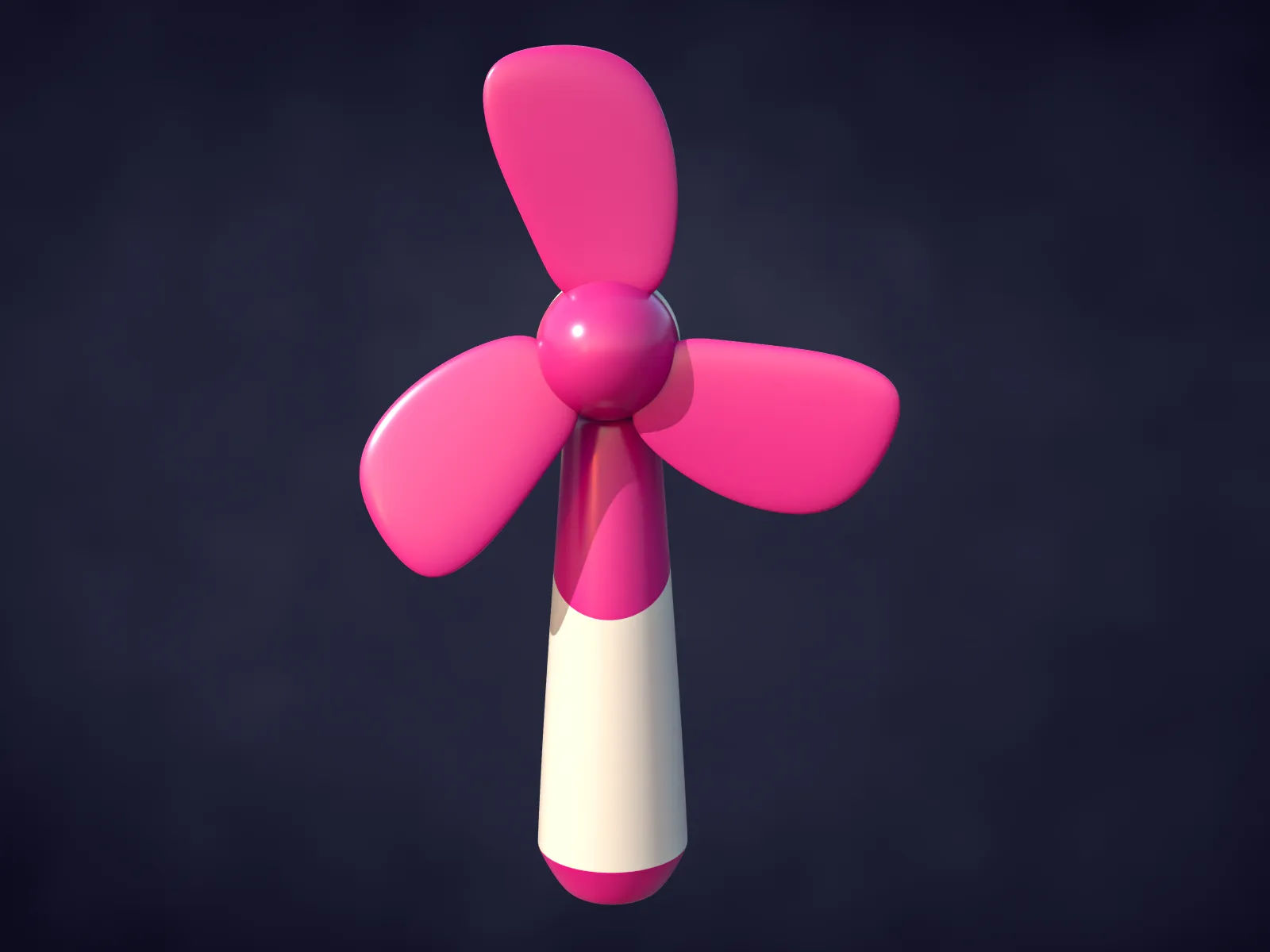 Electric Hand Fan 3D Model