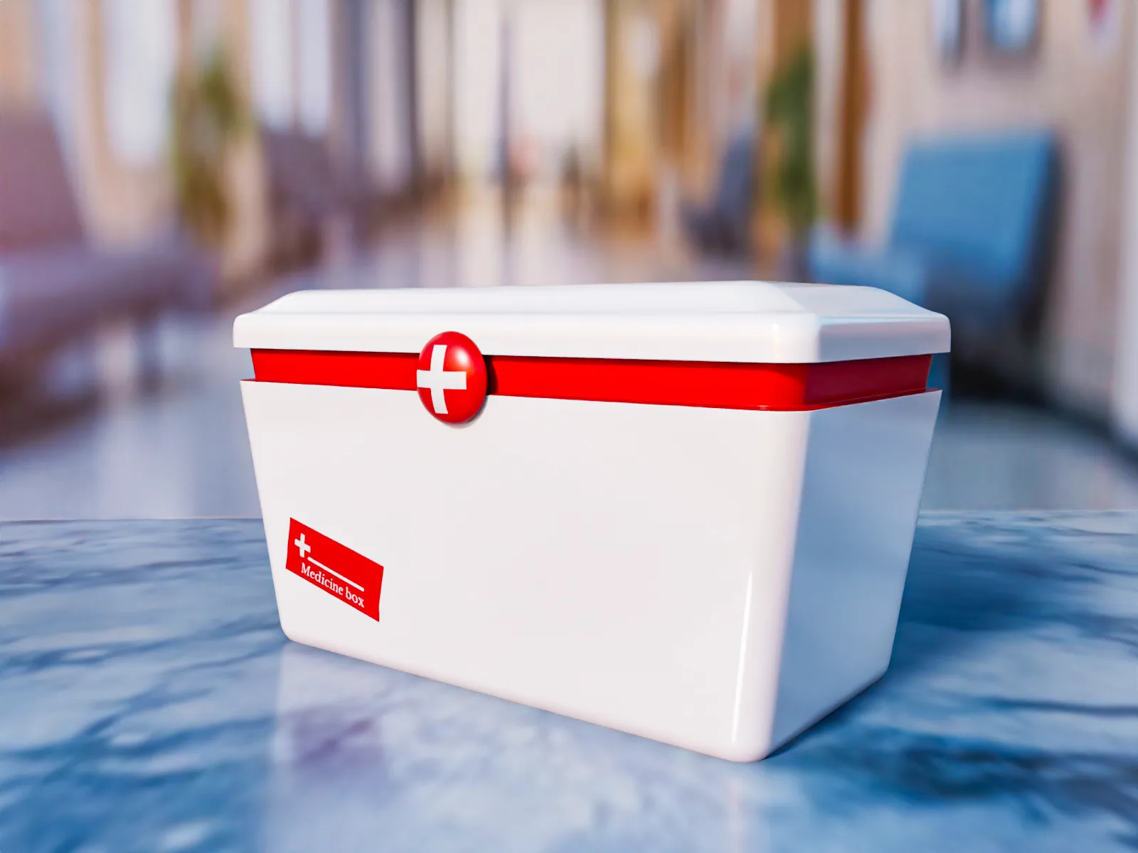 First Aid Kit Box 3D Model