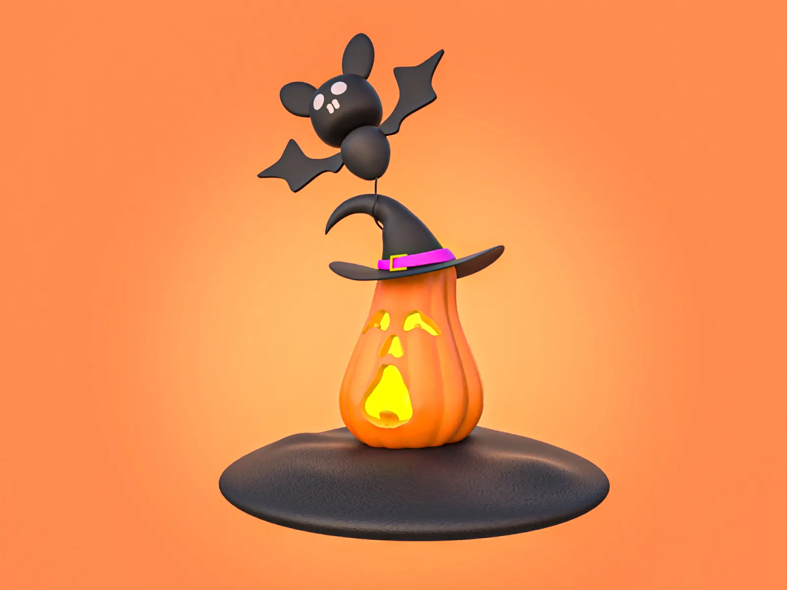 Halloween Pumpkin 23 3D Model