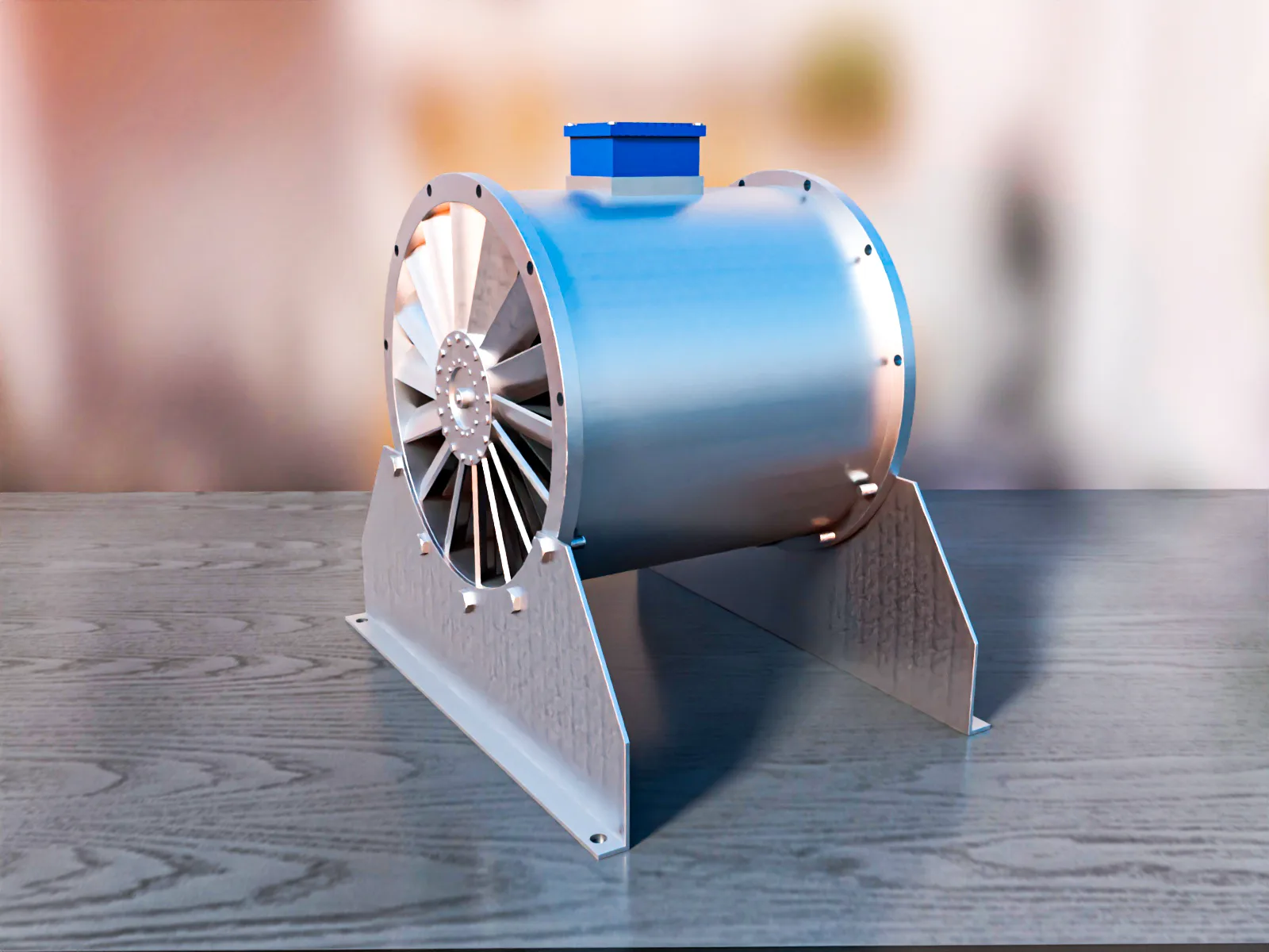 Industrial Axial Fan 3D Model