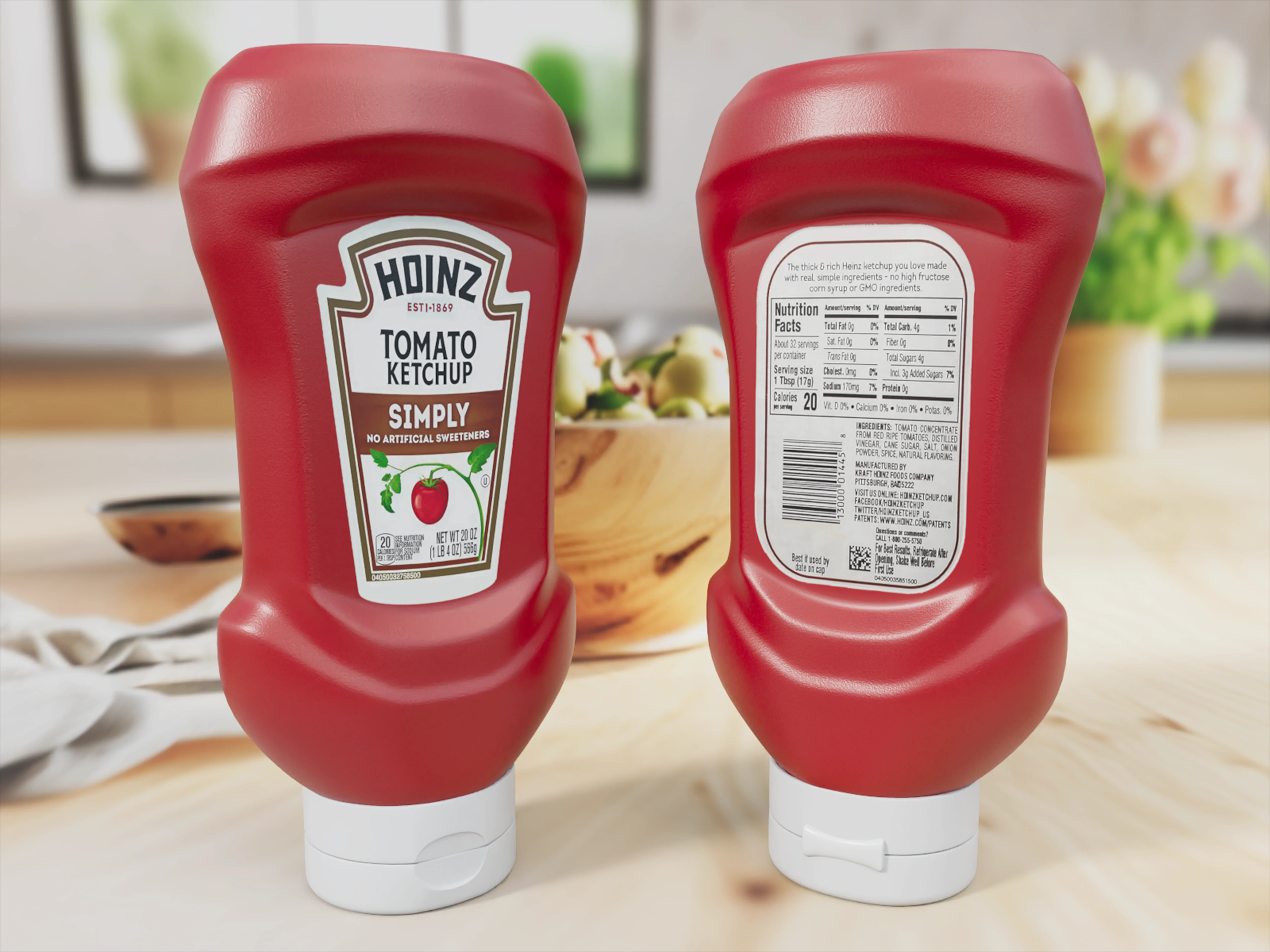 Ketchup Bottle 3D Model