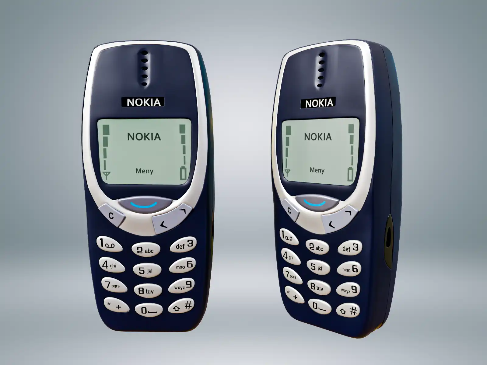 Nokia3310 Mobile 3D Model