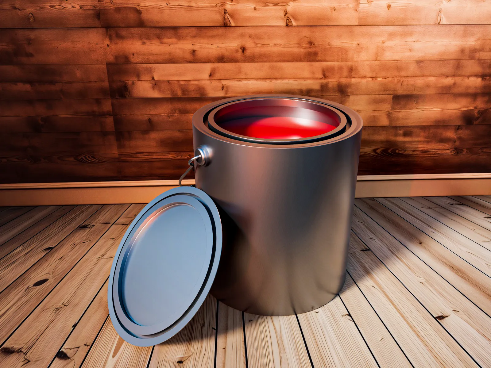 Paint Bucket 3D Model