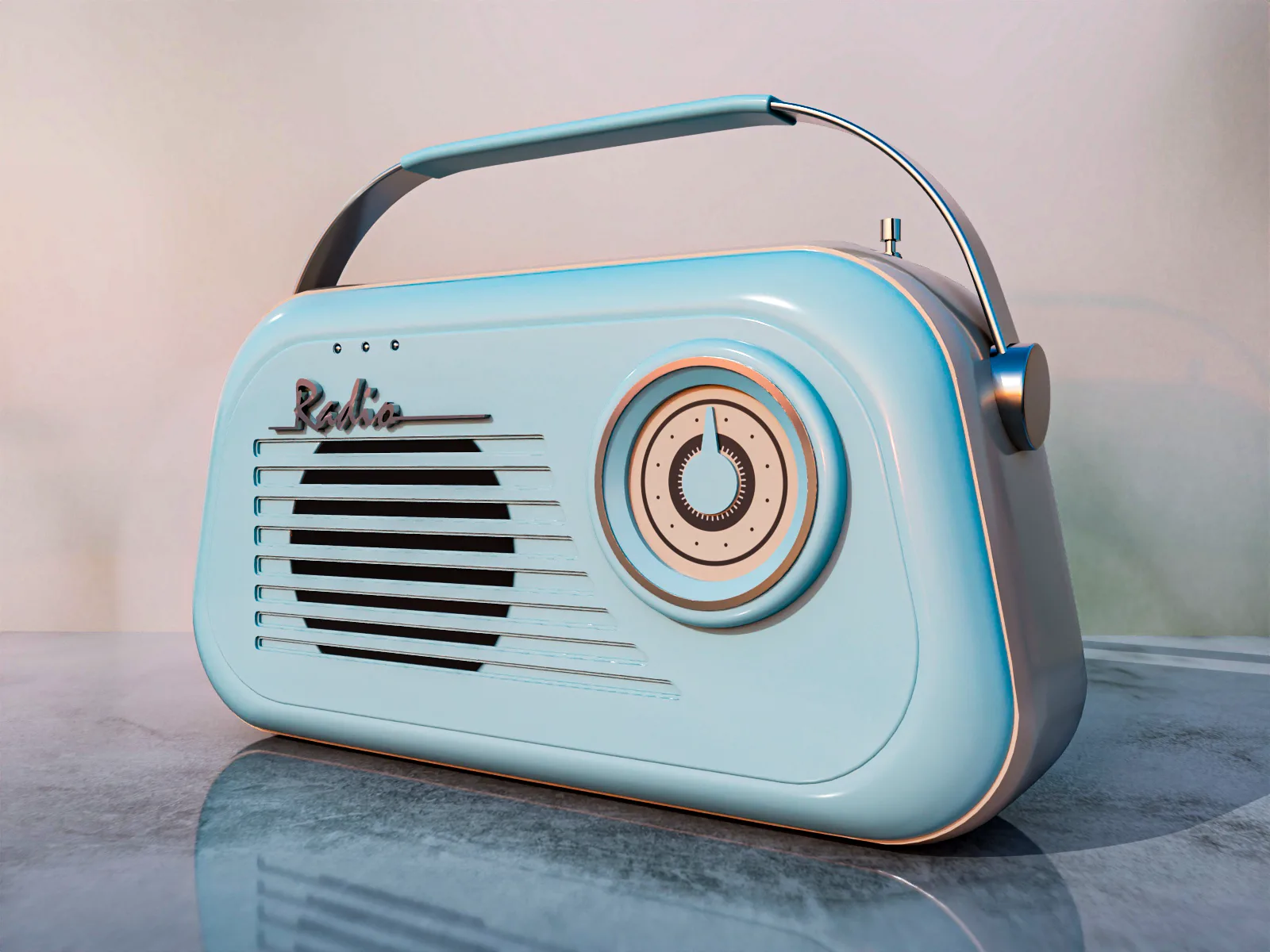 Retro Radio Portable