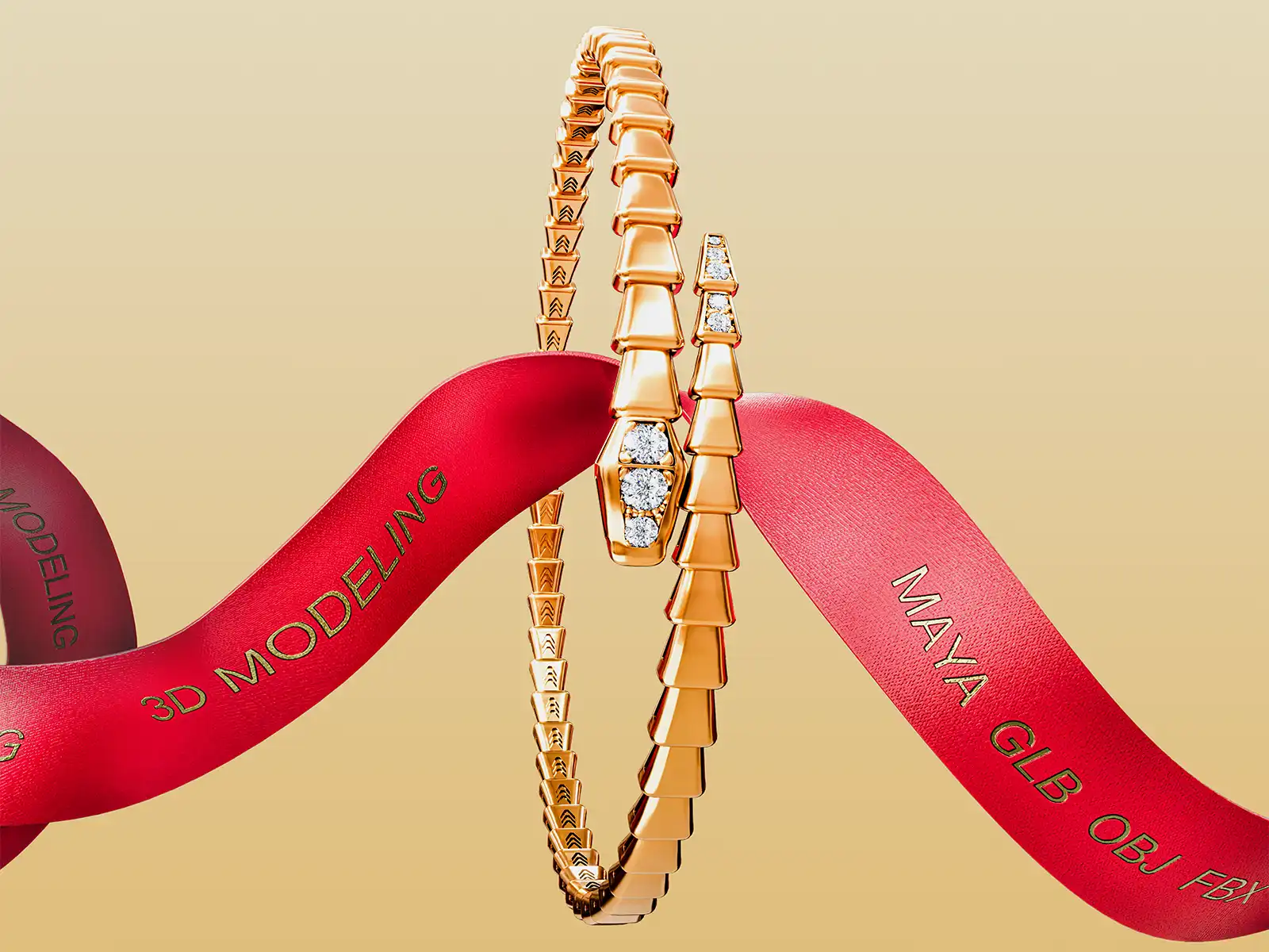 Serpenti Viper Bracelet 3D Model