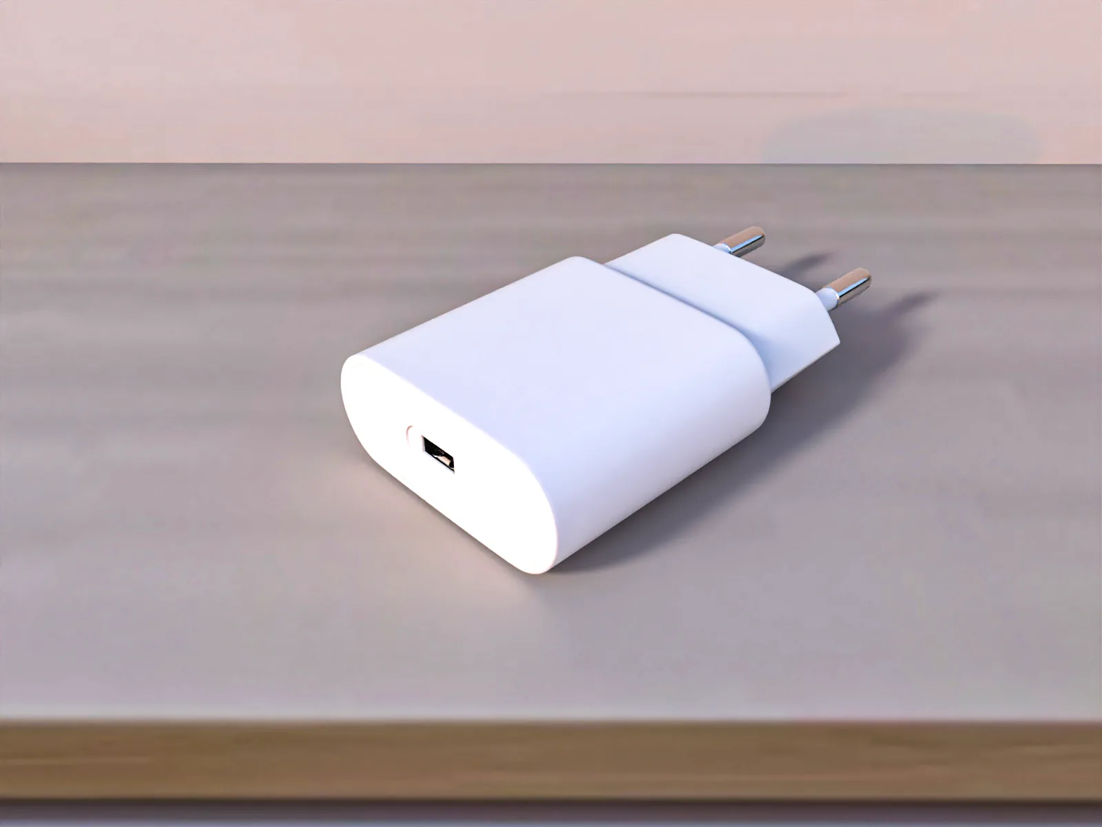 USB-C Power Adapter 3D Model