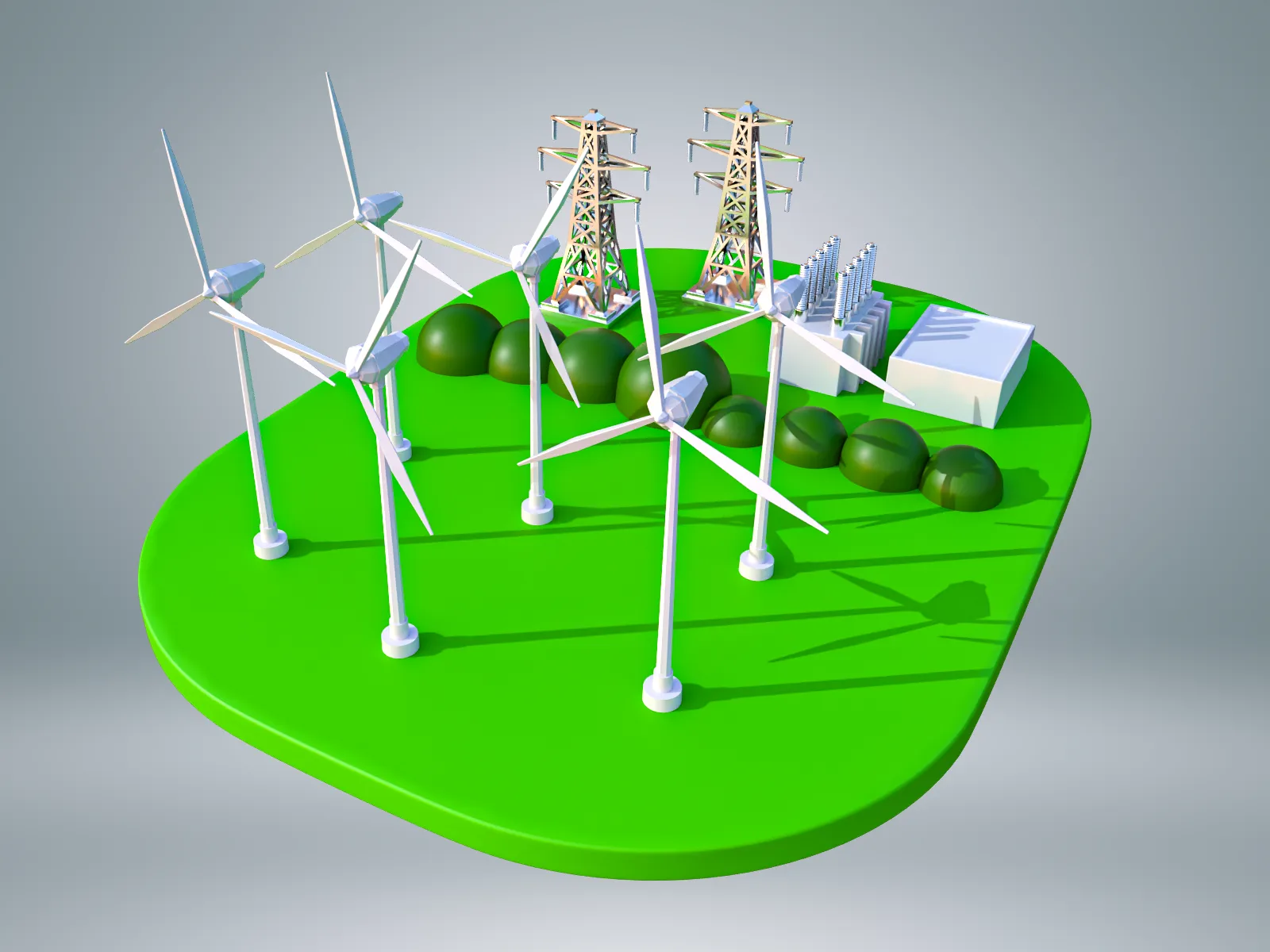 Windmill Miniature 3D Model