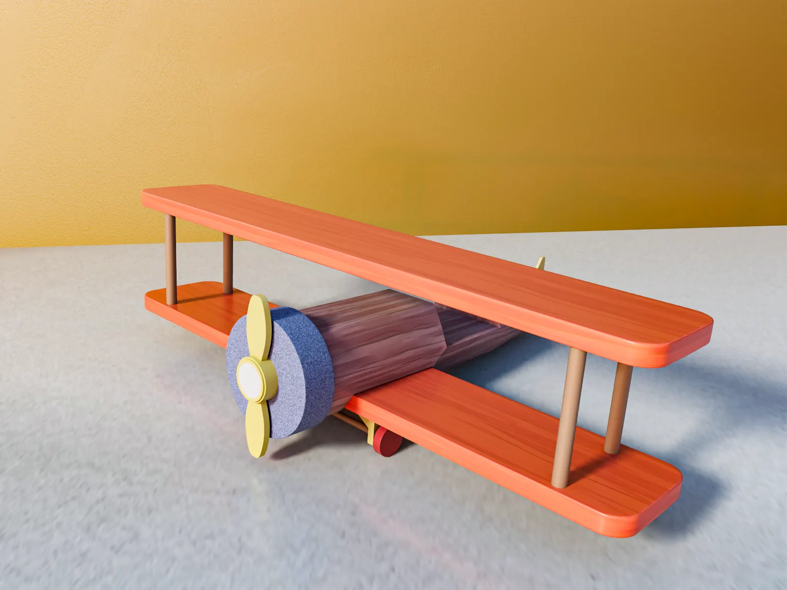 Wooden Aeroplan Toy